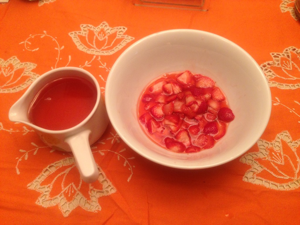 Strawberries and Syrup